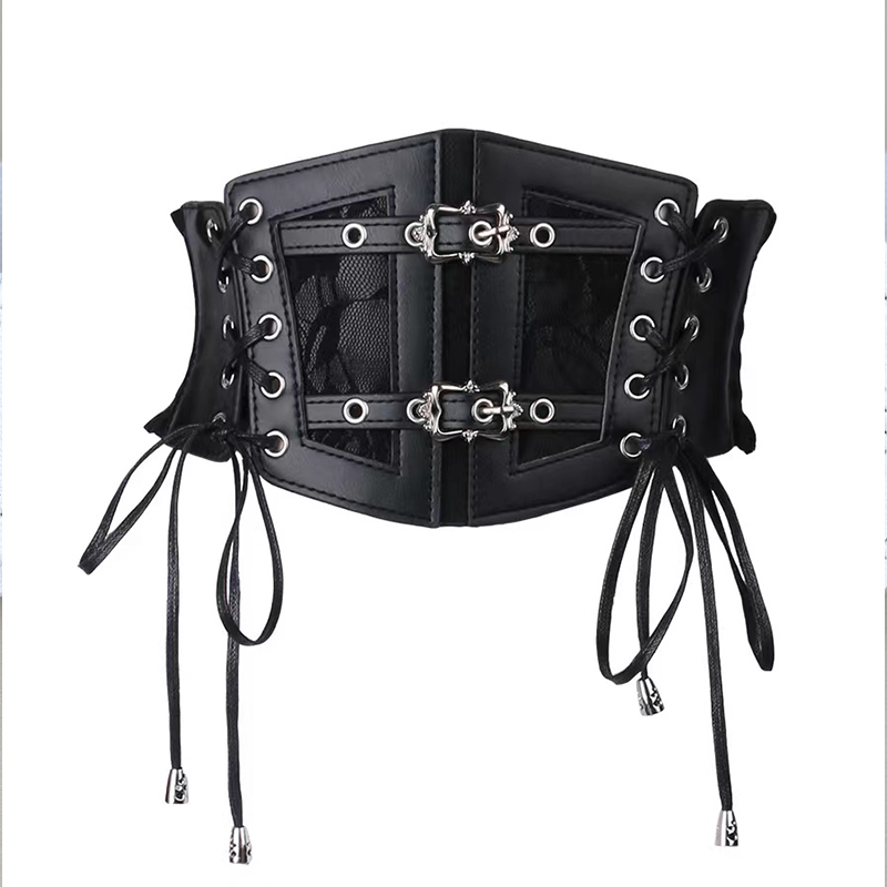 Lace straps, leather waist clo - Corset Waist Cinch recension och pris